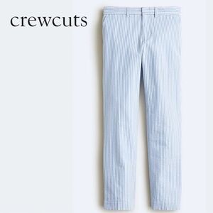 J. Crew boys Ludlow light blue and white seersucker suit